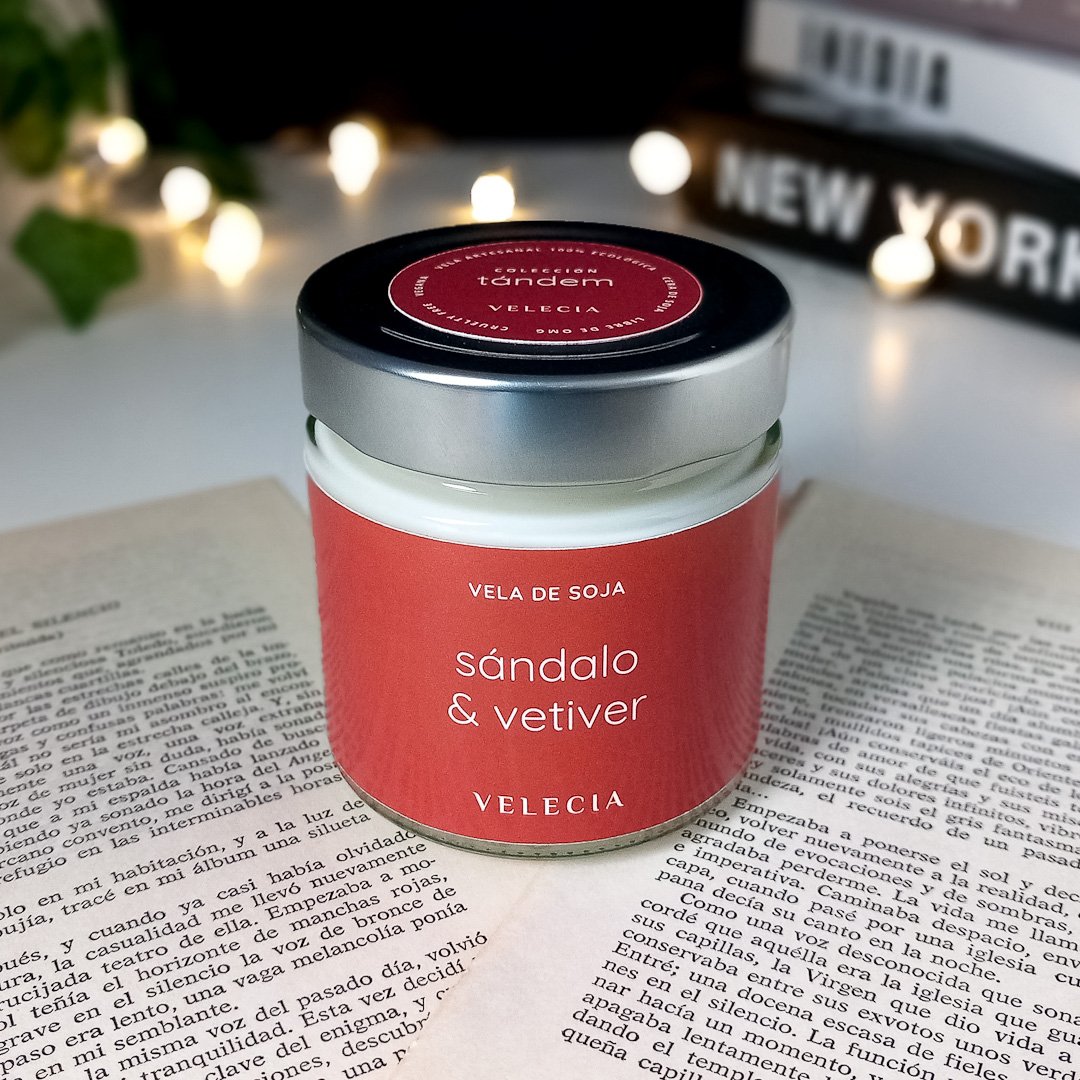 Vela aromática sándalo y vetiver