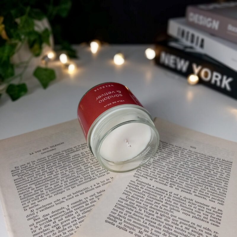 Vela aromática Sándalo y Vetiver