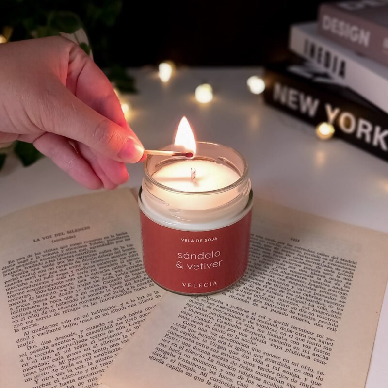 Vela aromática Sándalo y Vetiver