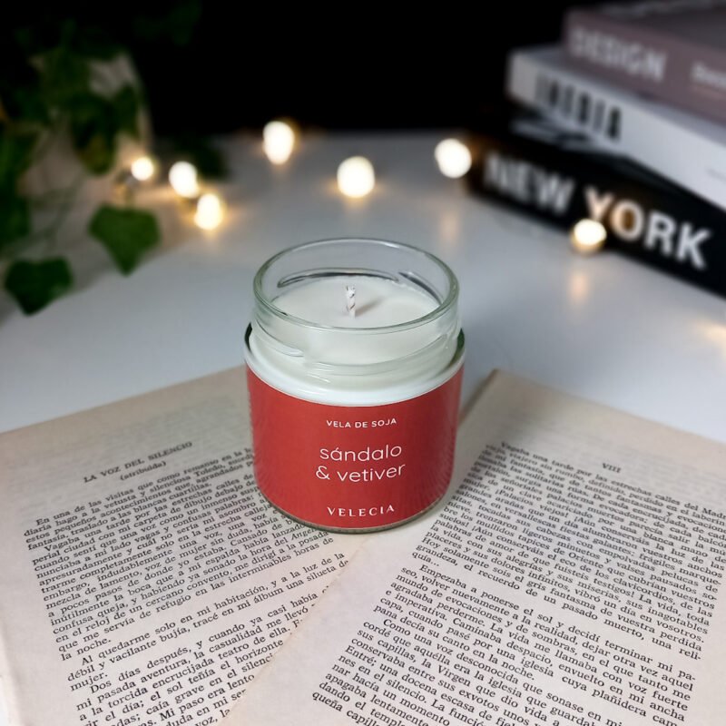 Vela aromática Sándalo y Vetiver