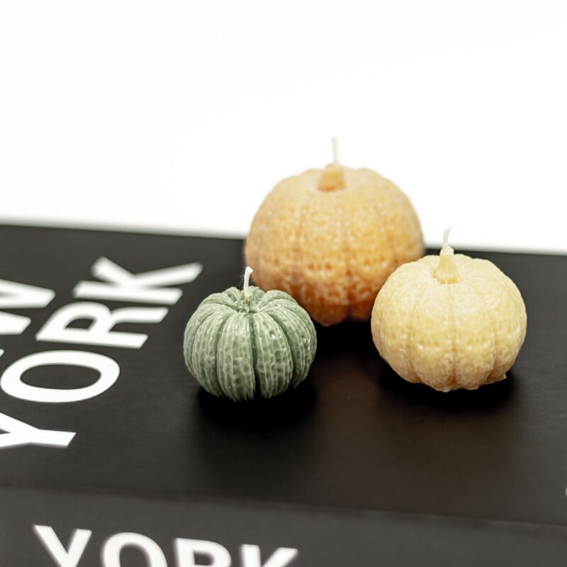 Trío de Calabazas Velas Decorativas de Halloween