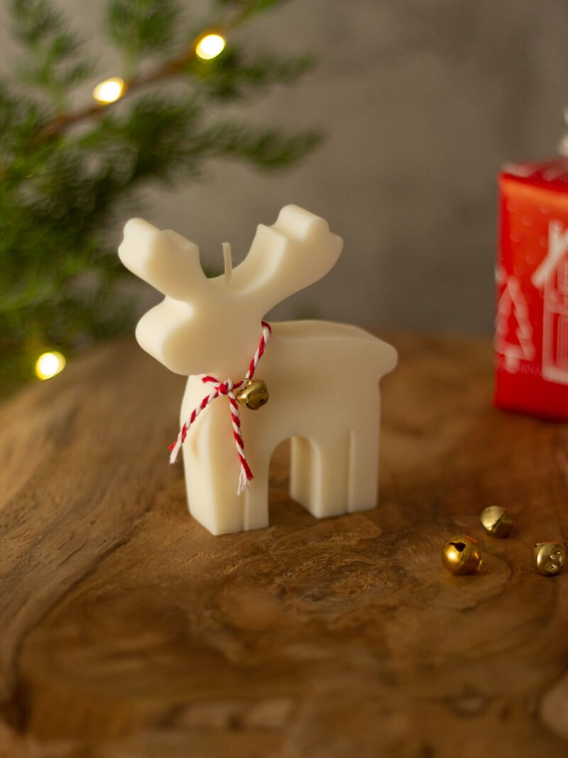 Reno de Navidad Vela decorativa