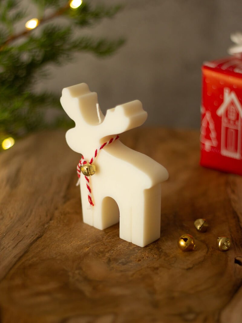 Reno de Navidad Vela decorativa
