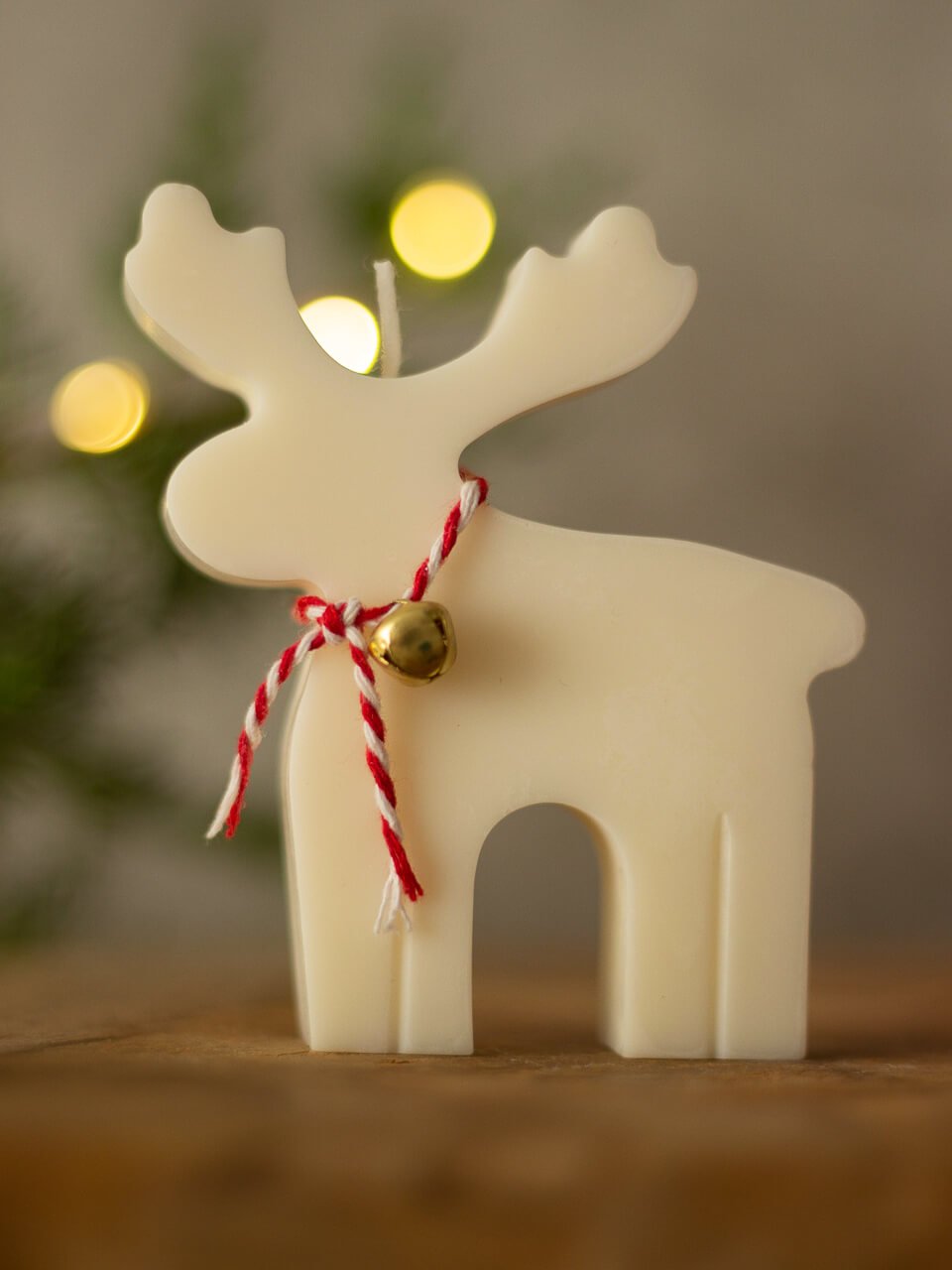Reno de Navidad Vela decorativa