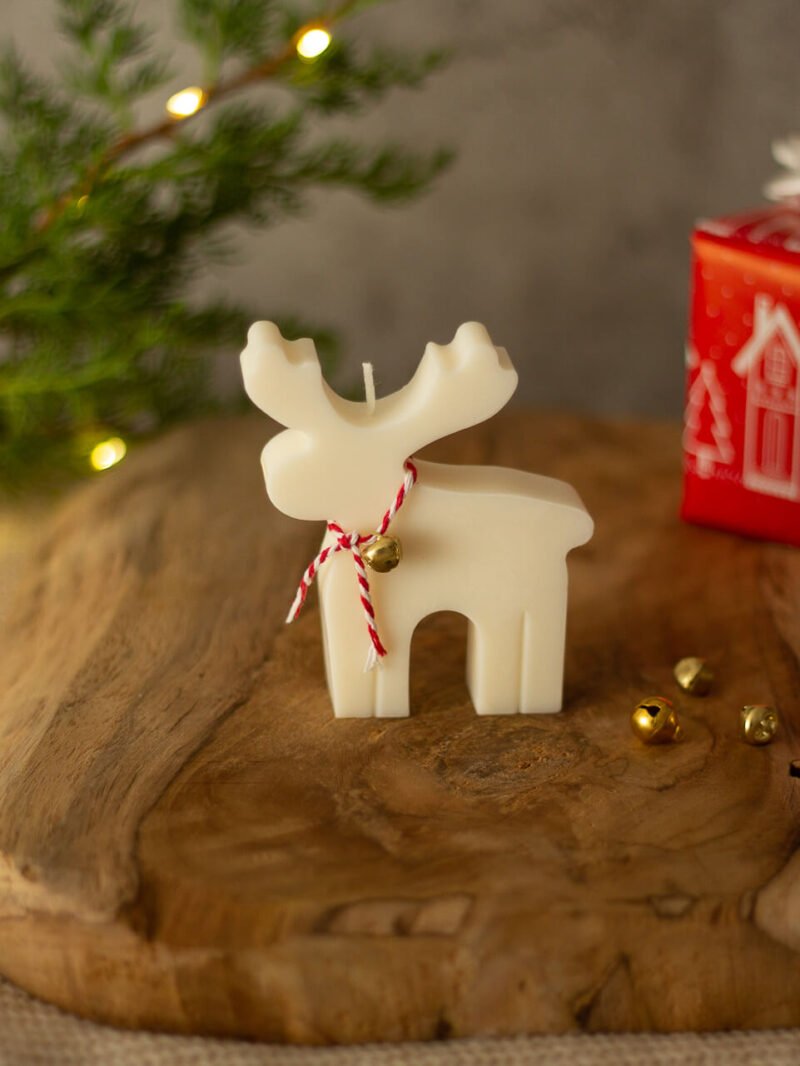 Reno de Navidad Vela decorativa