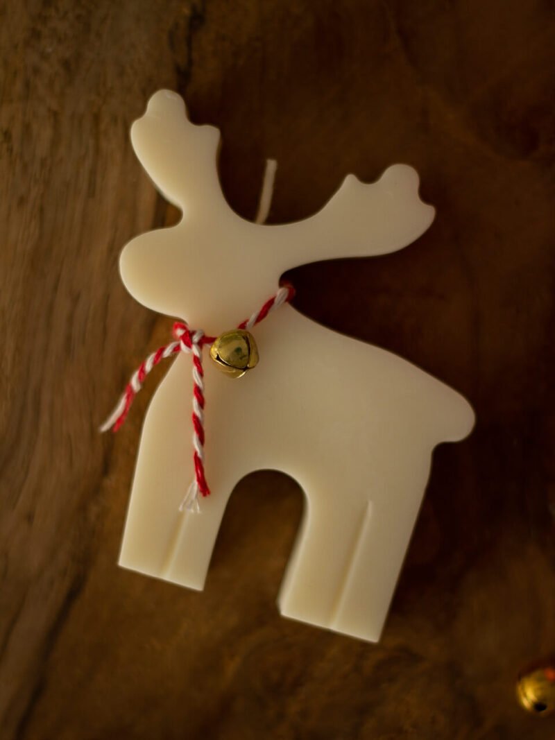 Reno de Navidad Vela decorativa