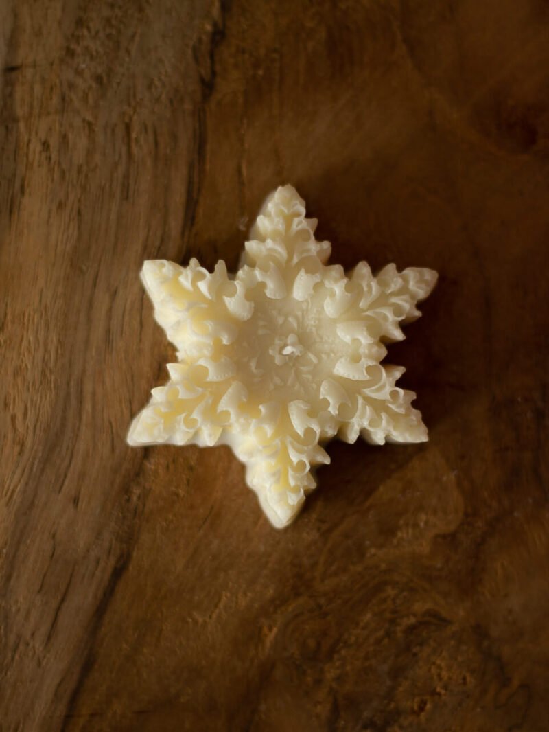 Copo de Nieve Elegante - Vela decorativa