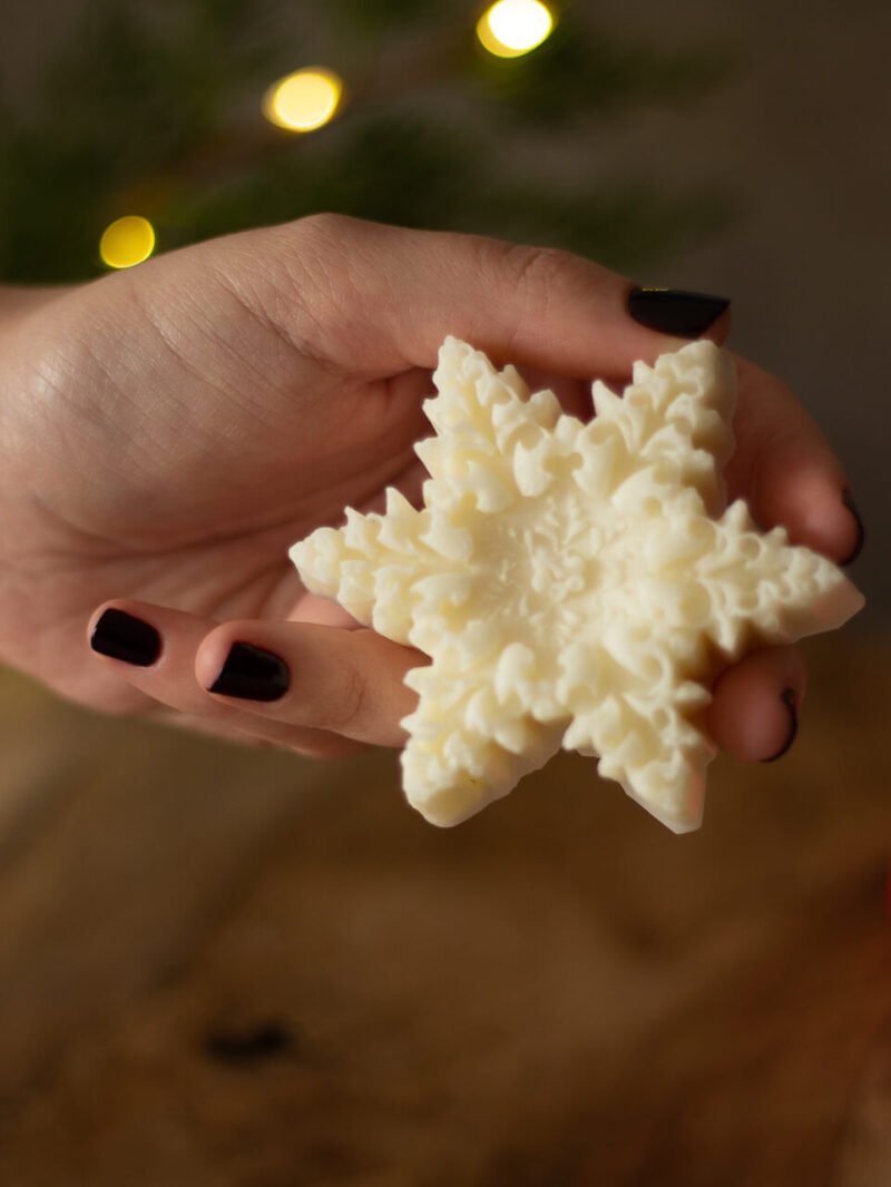 Copo de Nieve Elegante - Vela decorativa