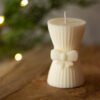 Lazo de Navidad Vela decorativa