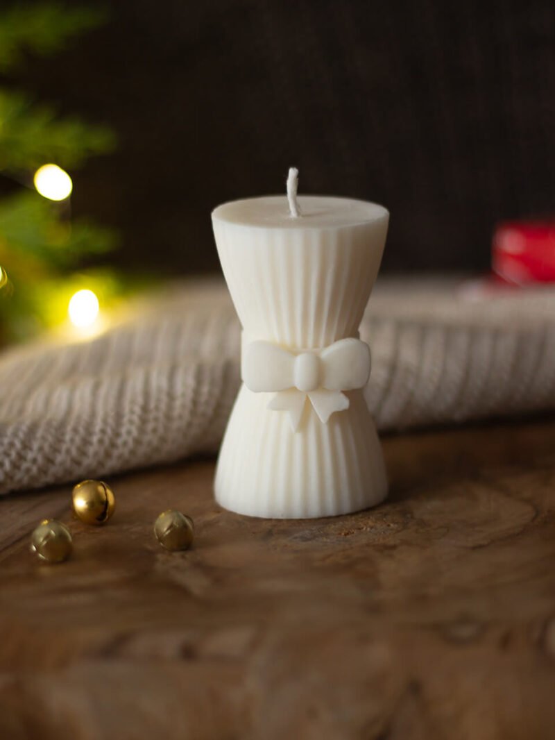 Lazo de Navidad Vela decorativa
