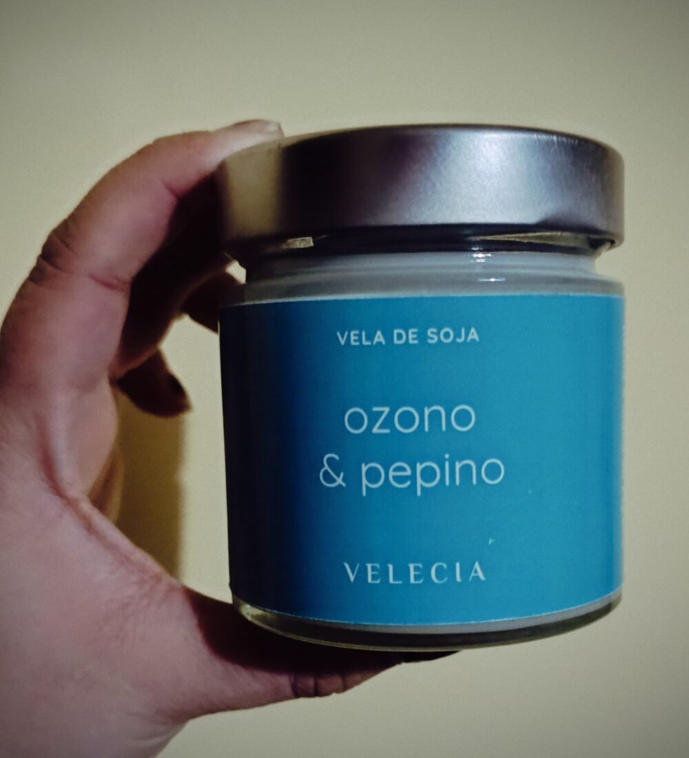 Vela aromática ozono y pepino